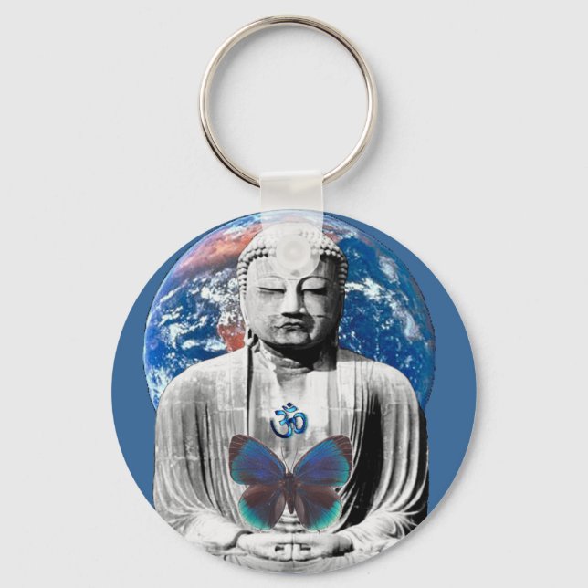 Buddha Awaits Keychain (Front)