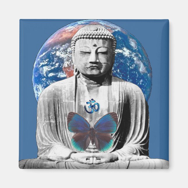 Buddha Awaits Magnet (Front)