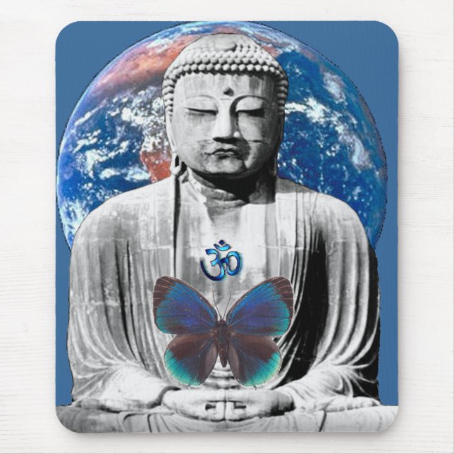 Buddha Awaits Mousepad (Front)