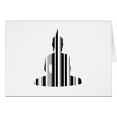BUDDHA BAR CODE Buddhist Barcode Pattern Design Cards (Front Horizontal)