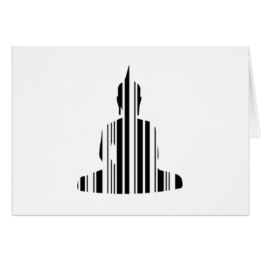 BUDDHA BAR CODE Buddhist Barcode Pattern Design Cards (Front Horizontal)