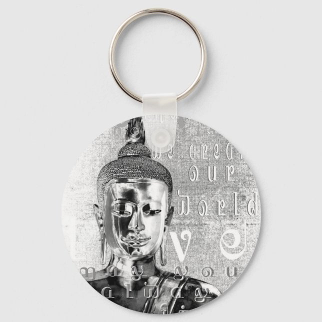 Buddha Blessing Keychain (Front)
