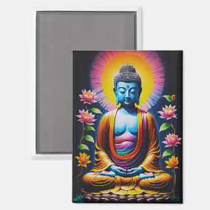 Buddha - Blooming Mindfulness Magnet