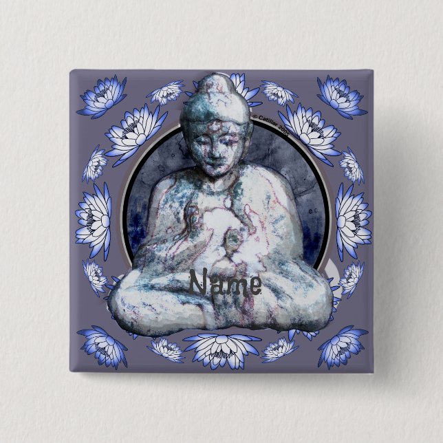 Buddha Breathe  Button (Front)