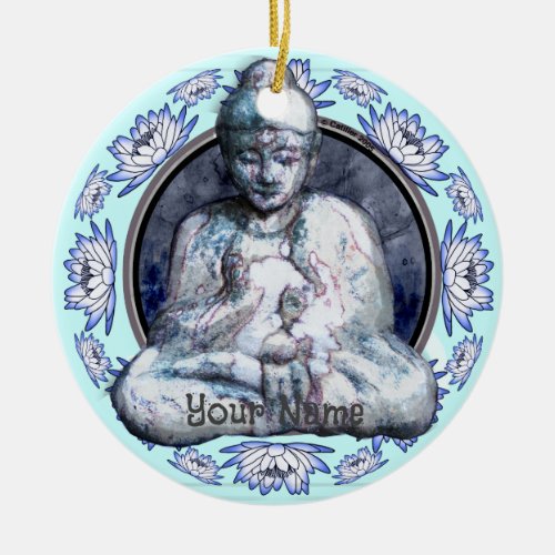 Buddha Breathe custom name ornament