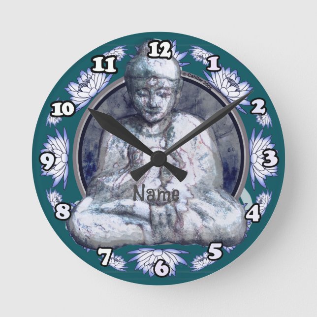Buddha Breathe Round Clock (Front)