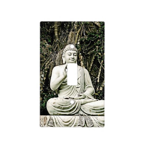 buddha buddhism asian traditional religion light switch cover