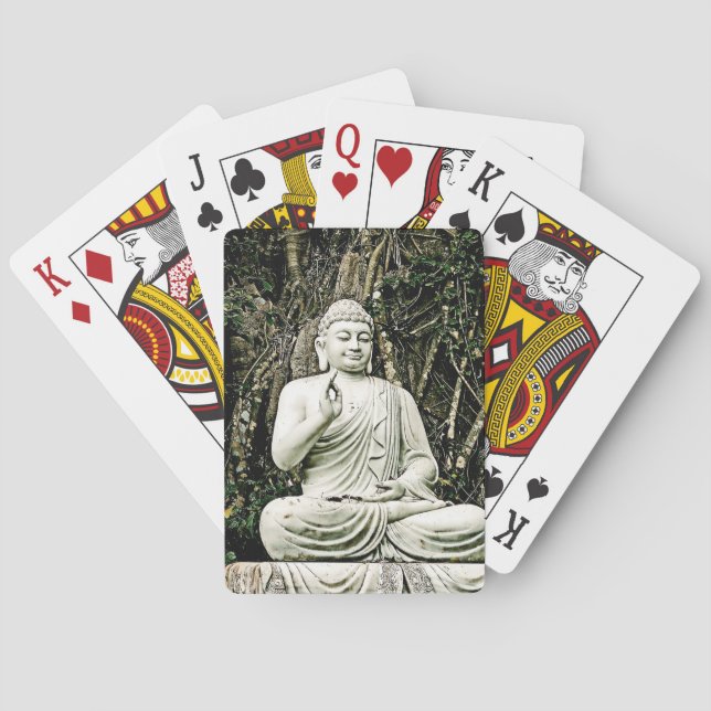 buddha, buddhism, asian, traditional, religion, poker cards (Back)