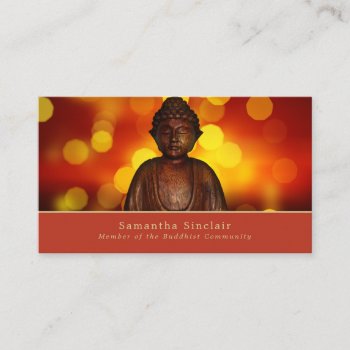 Buddha  Buddhism  Buddhist Business Card by TheBusinessCardStore at Zazzle