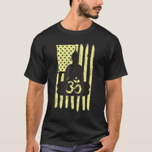 Buddha Buddhism Om Sign Yoga Retro Vintage America T-Shirt