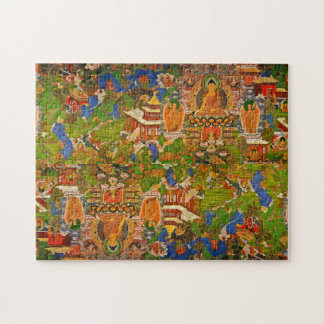 Buddha Buddhist Buddhism Blessing Boho Bohemian Jigsaw Puzzle