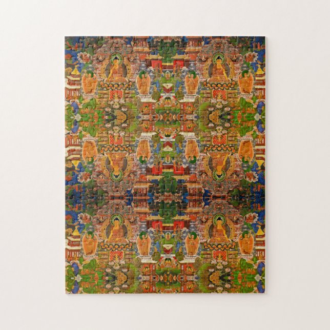 Buddha Buddhist Buddhism Blessing Boho Bohemian Jigsaw Puzzle (Vertical)