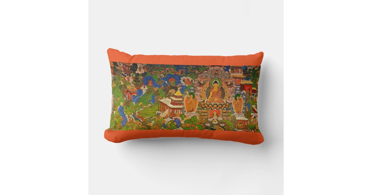 Buddha Buddhist Buddhism Blessing Boho Bohemian Lumbar Pillow Zazzle