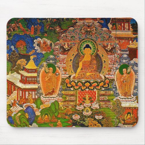 Buddha Buddhist Buddhism Blessing Boho Bohemian Mouse Pad