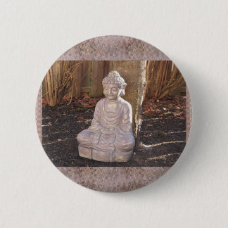 Buddha Buddhist Spiritual Statue Idol Peace Happy Pinback Button