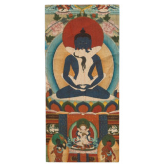 Buddha Buddhist Tibet Tibetan Meditator Gift  Wood Flash Drive