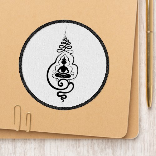 Buddha Buddhist Unalome Enlightenment Symbol Patch