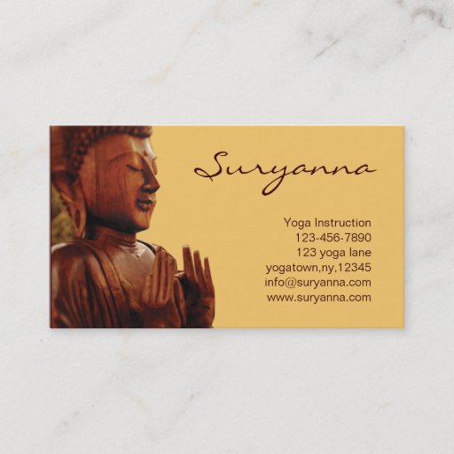 Customizable buddha business cards