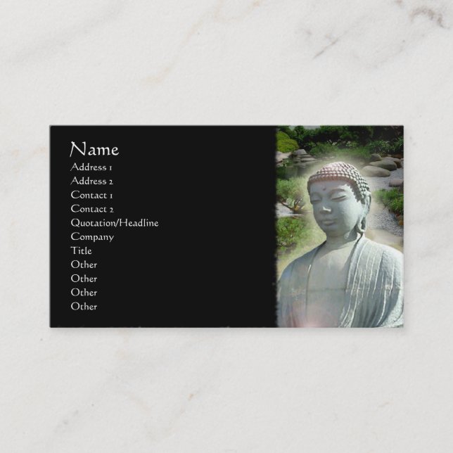 Buddha Business Card (Front)