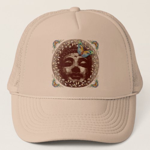 Buddha Butterfly Trucker Hat