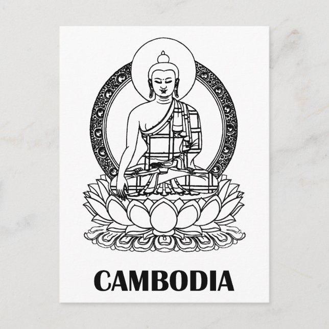 Buddha Cambodia Postcard (Front)