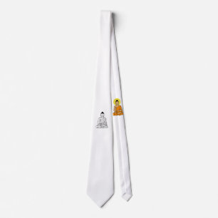 Buddha cartoon Buddhism.net Neck Tie