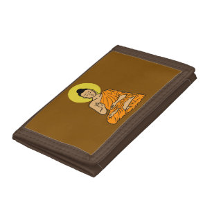 Buddha cartoon Buddhism.net Tri-fold Wallet