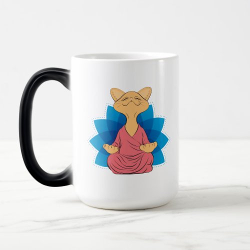 Buddha cat meditating _ Guru cat _ Namaste _ Stay  Magic Mug