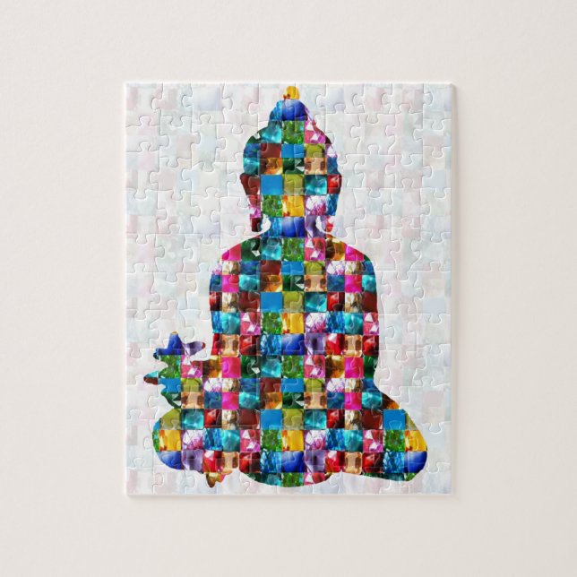 BUDDHA Consciousness : Rolled into JEWELS Jigsaw Puzzle (Vertical)