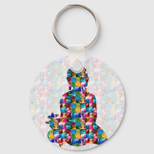 BUDDHA Consciousness : Rolled into JEWELS Keychain (Front)