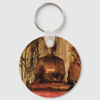 BUDDHA : Copper Statue Keychain