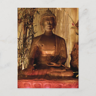 BUDDHA : Copper Statue Postcard