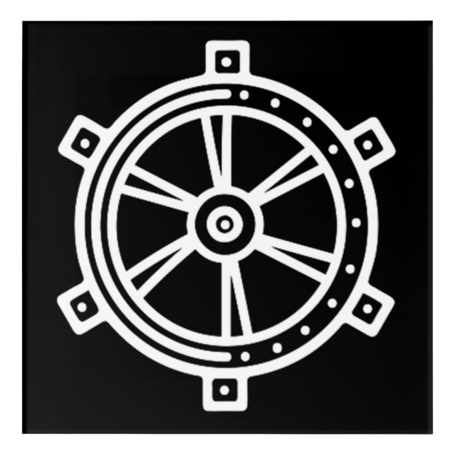 Buddha Dhamma Chakra Buddhism Meditation Acrylic Print (Front)