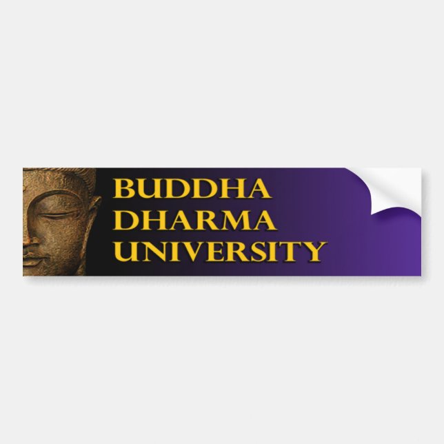 Buddha Dharma University Bumper Sticker (Front)