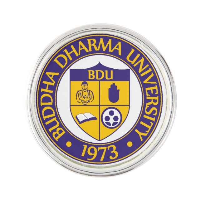 Buddha Dharma University Lapel Pin (Front)