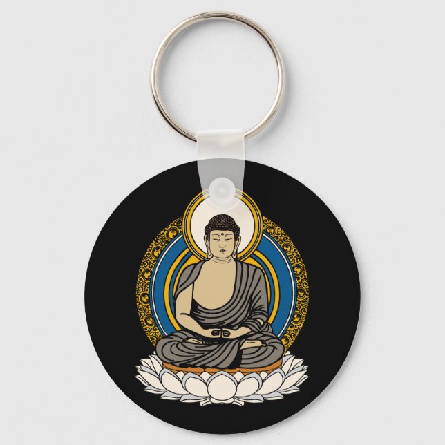 Buddha Dhyana Mudra Keychain (Front)