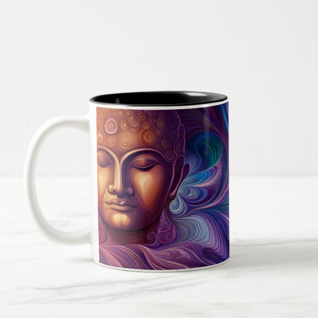 Buddha Dream --  Two-Tone coffee mug (Left)