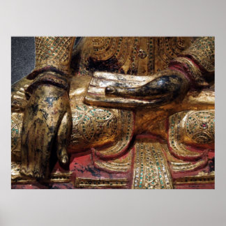Buddha Earth Touching Mudra Poster
