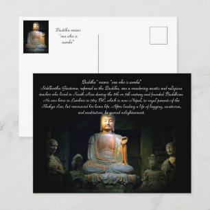 Buddha enlightenment postcard