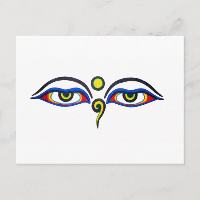 Buddha Eyes Postcard (Front)