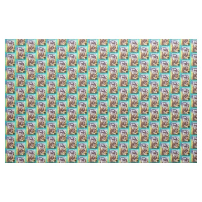 buddha face fabric (Yard)