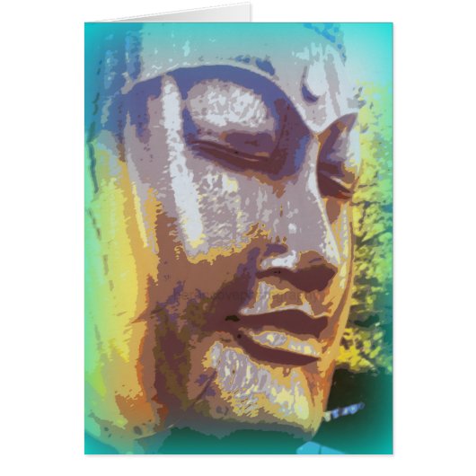 buddha face green cards (Front)