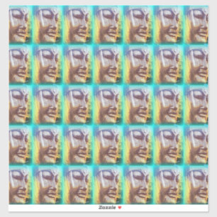 buddha face sticker