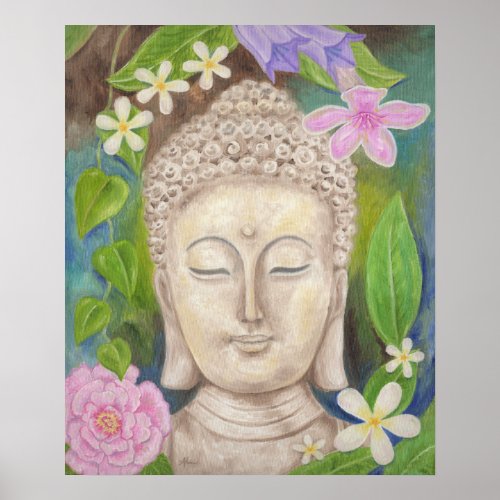 Buddha Flower art print