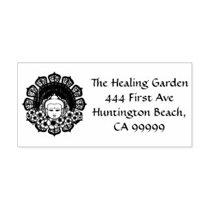 Buddha Flower Mandala Customizable Self-inking Stamp