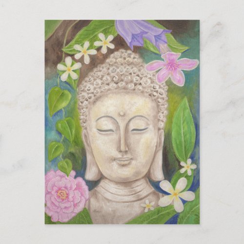 Buddha Flower postcard