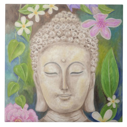 Buddha Flower wall tile