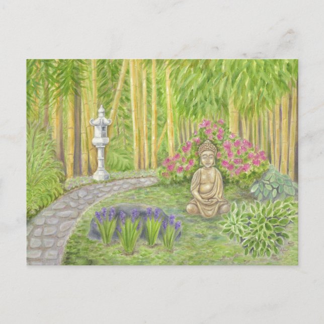 Buddha Garden postcard (Front)