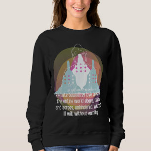 Buddha Gautama Mindfulness Peace Loving Kindness M Sweatshirt