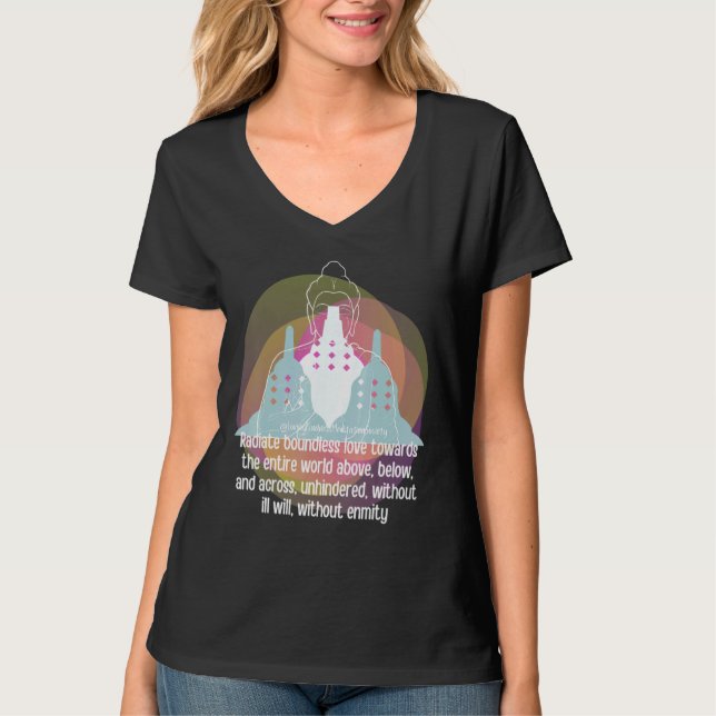 Buddha Gautama Mindfulness Peace Loving Kindness M T-Shirt (Front)